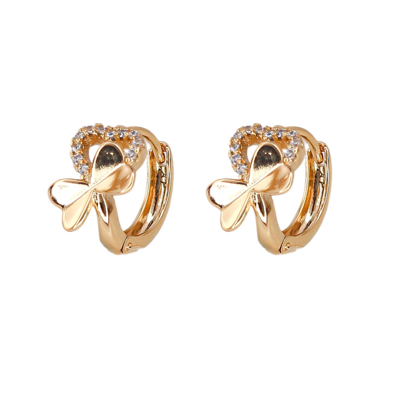 گوشواره حلقه ای زنانه ژوپینگ مدل پروانه کد AAC1217