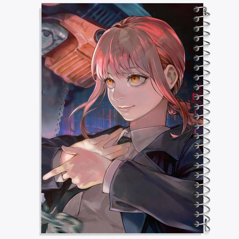 دفتر نت موسیقی 50 برگ خندالو مدل ماکیما انیمه مرد اره ای Chainsaw Man کد 17943