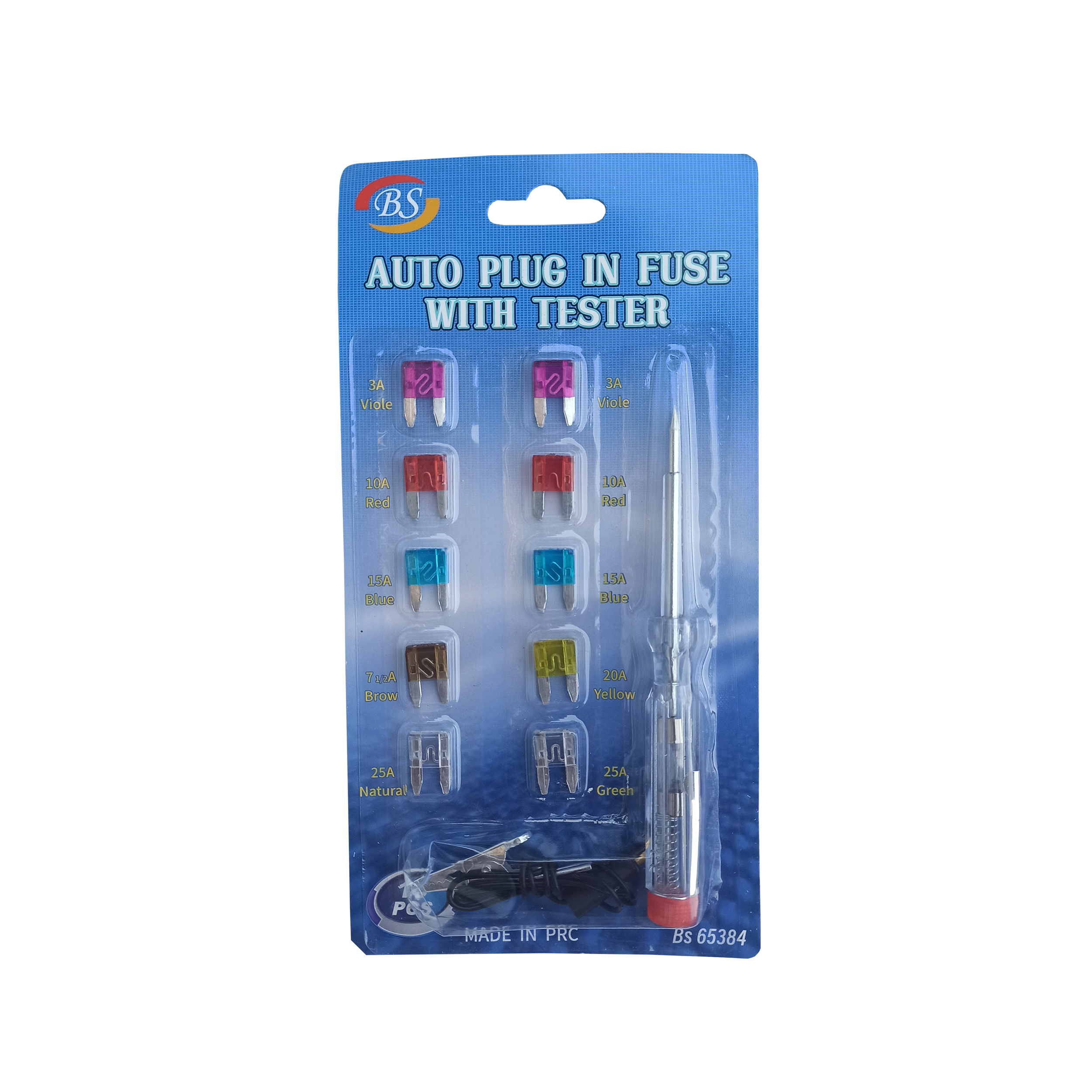 دستگاه تست فیوز خودرو بی اس مدل 65384 به همراه فیوز