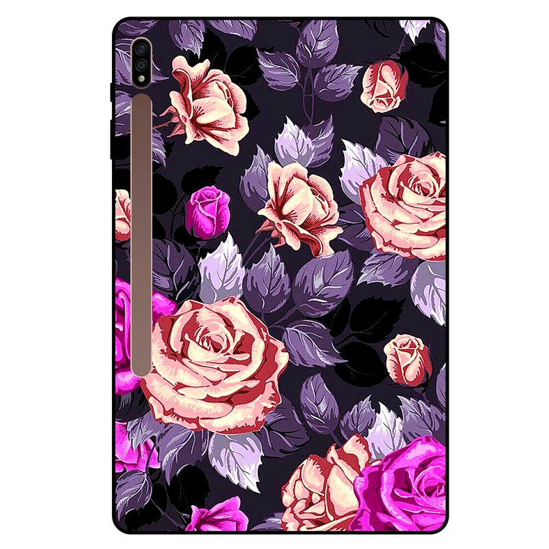 کاور مگافون طرح گل مدل 1652 مناسب برای تبلت سامسونگ Galaxy Tab S8 Plus 12.4 2022 / X800 / X806