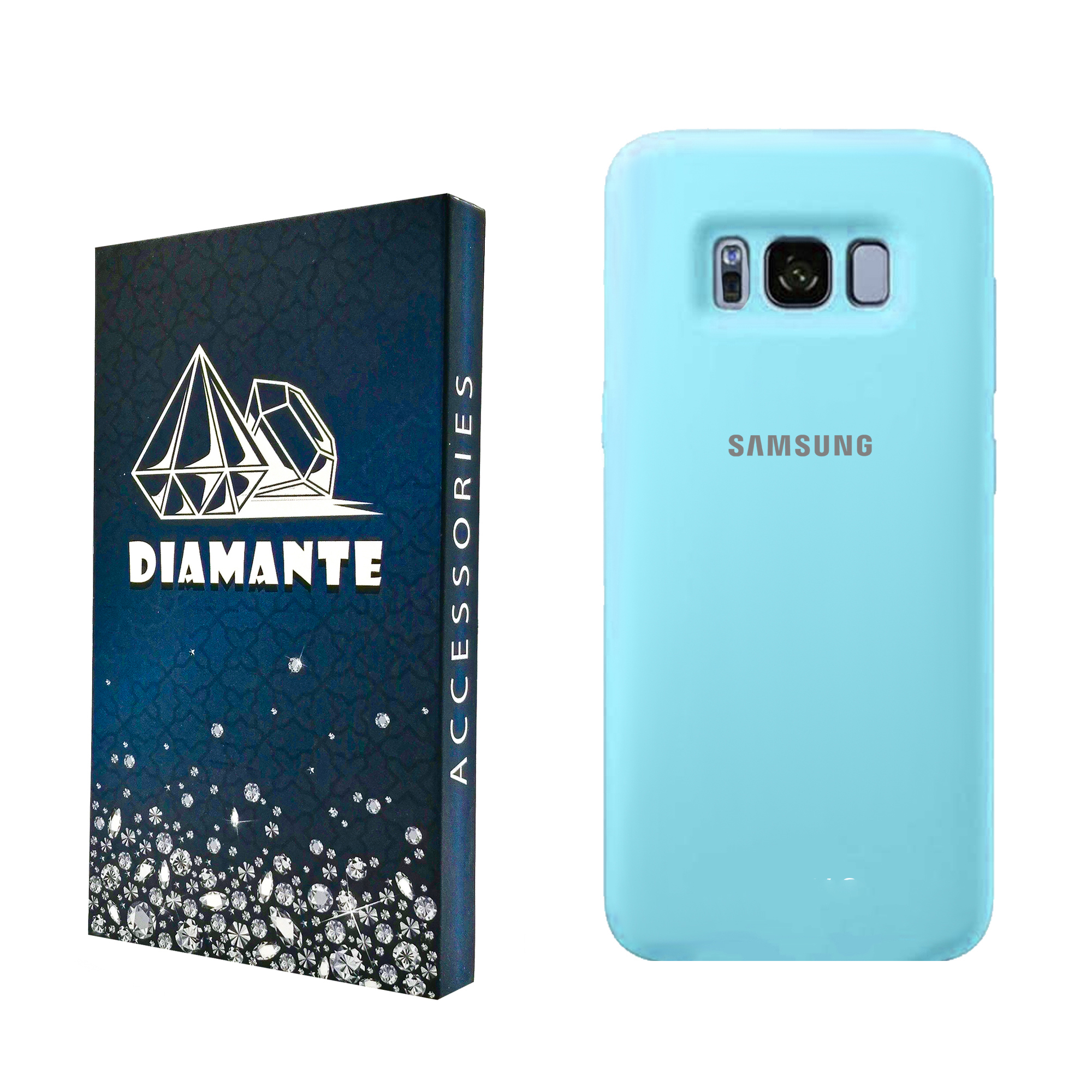 کاور دیامانته مدل Silicio Navy مناسب برای گوشی موبایل  سامسونگ Galaxy s8 Plus