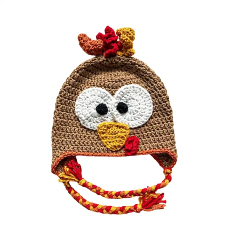 کلاه بافتنی بچگانه مدل عروسکی