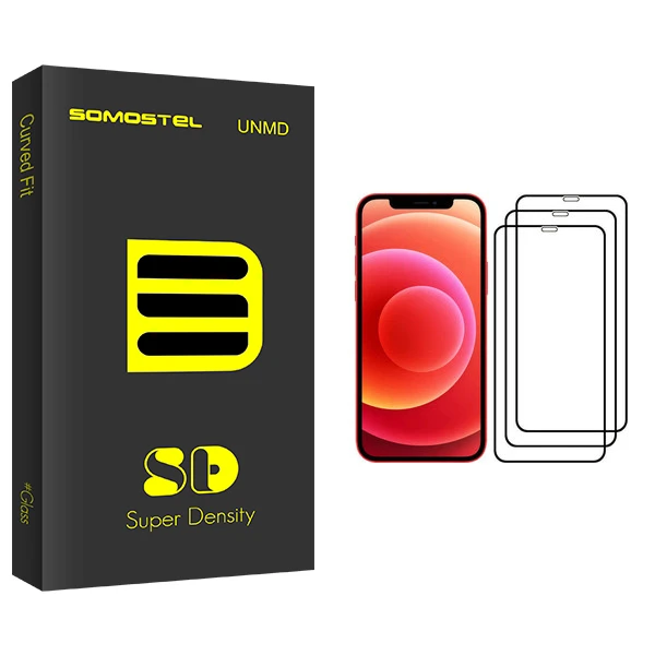 محافظ صفحه نمایش سوماستل مدل SD Glass مناسب برای گوشی موبایل اپل iPhone 12 Mini بسته 3 عددی