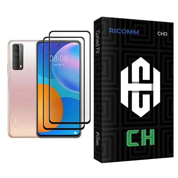 محافظ صفحه نمایش ریکام مدل CH Glass MIX002 مناسب برای گوشی موبایل هوآوی P smart 2021 بسته دو عددی