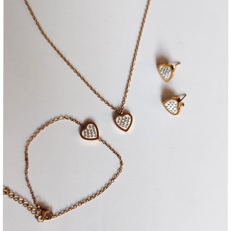 نیم ست زنانه مدل قلب کد DA091 نیم ست زنانه مدل قلب کد DA091