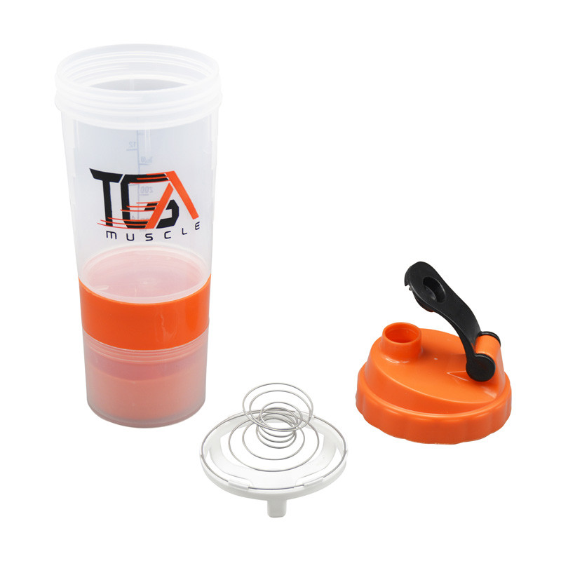 شیکر بدنسازی مدل سه تیکه کد GS-M-231882 گنجایش 0.5 لیتر