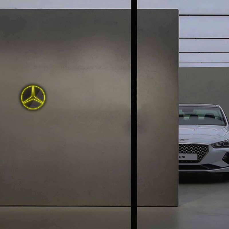 چراغ دیواری نئون دیزاین طرح Benz-BL_YL