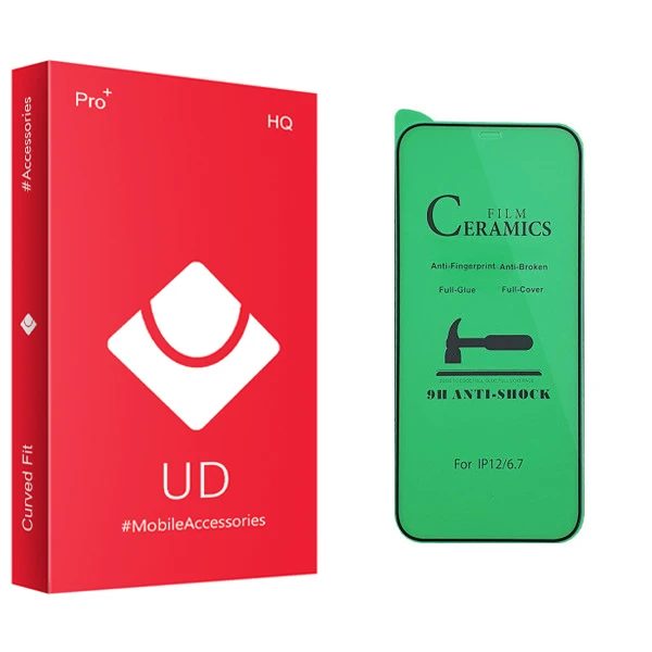 محافظ صفحه نمایش سرامیکی یو دی مدل HQ مناسب برای گوشی موبایل اپل iPhone 12 pro max