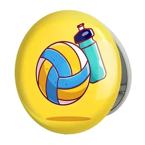 آینه جیبی خندالو طرح والیبال مدل تاشو کد 10005 