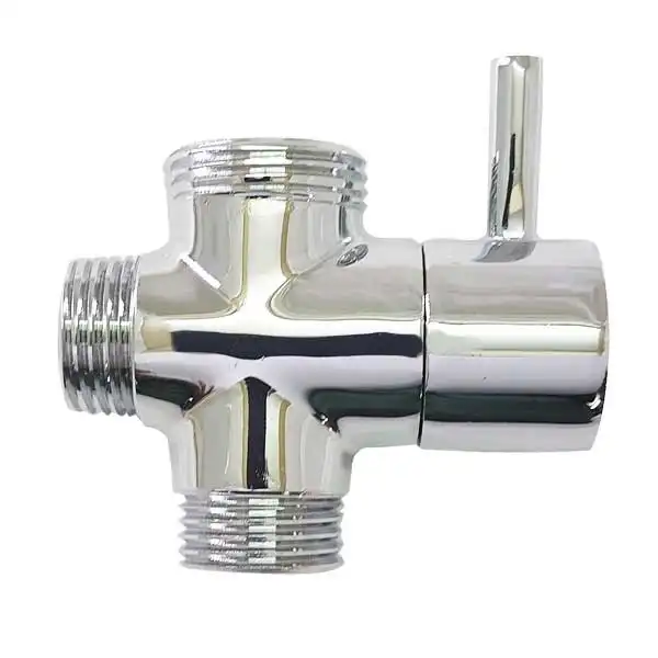 سه راهی دوش حمام مدل برنجی