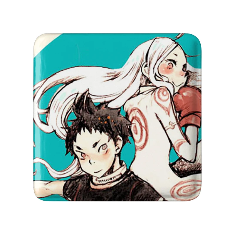 مگنت خندالو طرح ایگاراشی و شیرو انیمه ددمن واندرلند مدل مربعی کد 33578