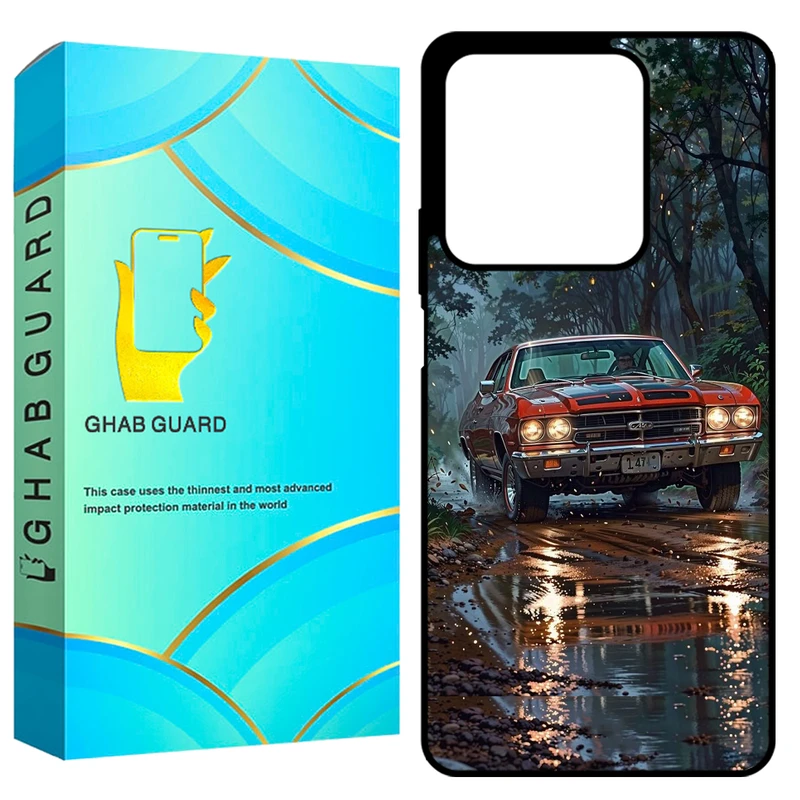 کاور قاب گارد طرح ماشین مدل GCHPN134 مناسب برای گوشی موبایل شیائومی Redmi Note 13 4G
