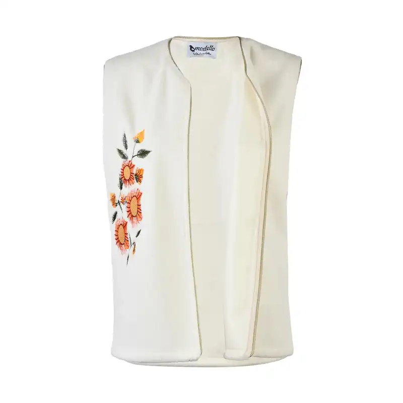 وست زنانه مدل گلدوزی کد MDSS-CG5533