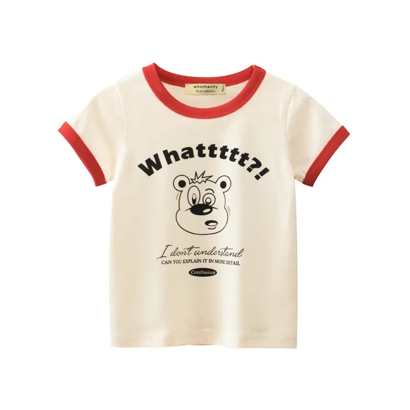 تی شرت آستین کوتاه دخترانه هومنیتی مدل WYKGTSHT9359-RD