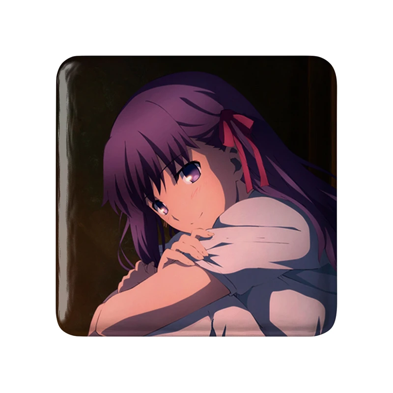 مگنت خندالو طرح ساکورا انیمه فیت استی نایت Fate Stay Night  مدل مربعی کد 22751