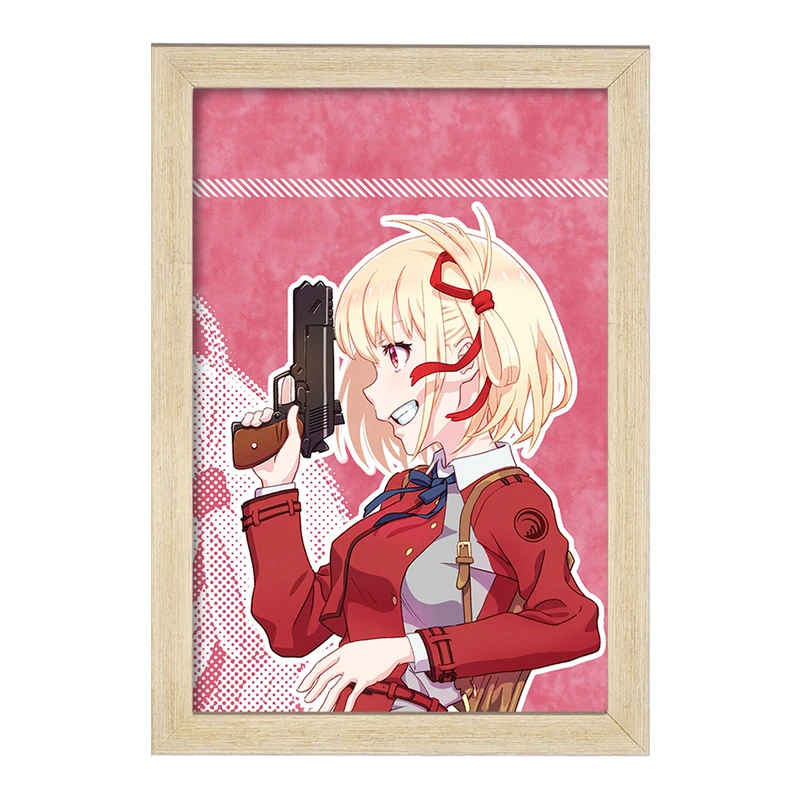 تابلو خندالو مدل چیساتو انیمه لیکوریس ریکویل Lycoris Recoil  کد 23076