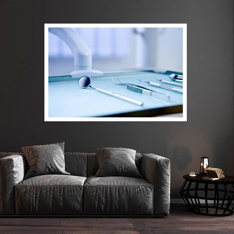 تابلو بکلیت طرح مطب دندانپزشکی مدل قاب شاسی W-s9447