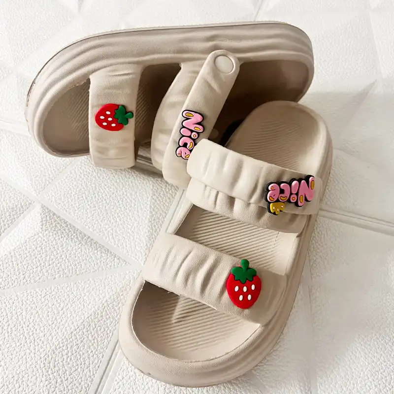 دمپایی زنانه مدل دوبنده استیکری کد 23500000