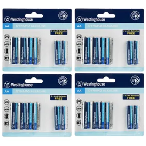 باتری قلمی و نیم قلمی وستینگهاوس مدل Dynamo Alkaline بسته 24 عددی