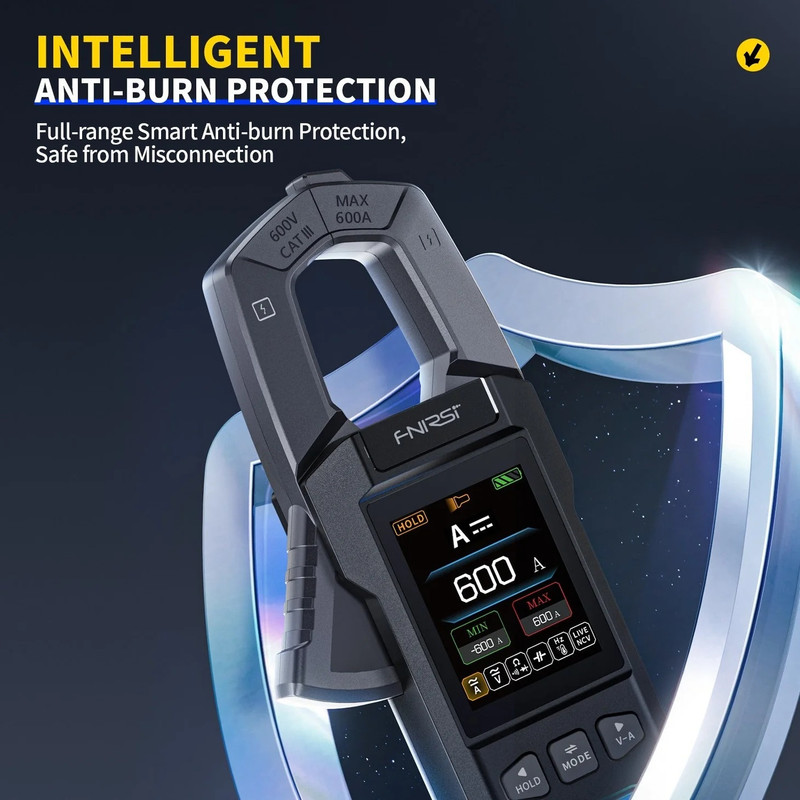 مولتی‌ متر کلمپی دیجیتال 600 آمپر فنیرسی مدل DMC-100