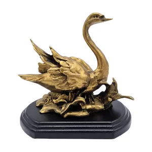 مجسمه گلد کیش طرح قو مدل 4720