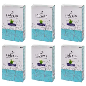 پودر موبر لیدوریس مدل آلوئه ورا وزن 50 گرم مجموعه 6 عددی