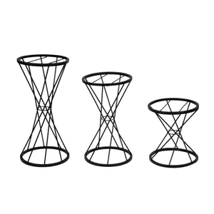 استند گلدان مدل ساعت شنی مجموعه سه عددی 