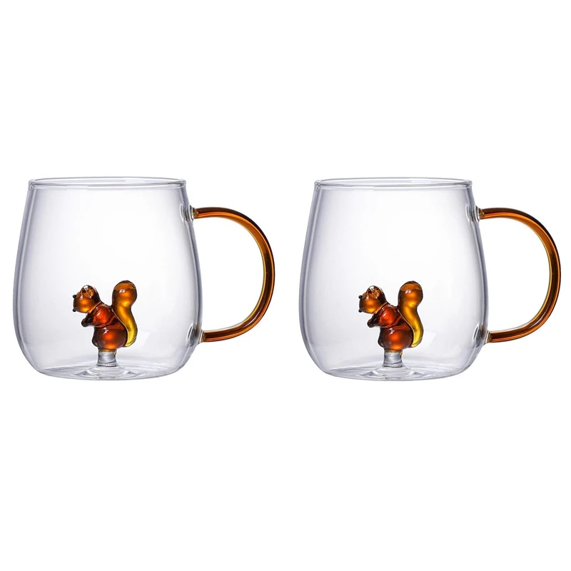 لیوان مدل داخل سنجاب بروسیلیکات کد 1369n 39 بسته دو عددی 