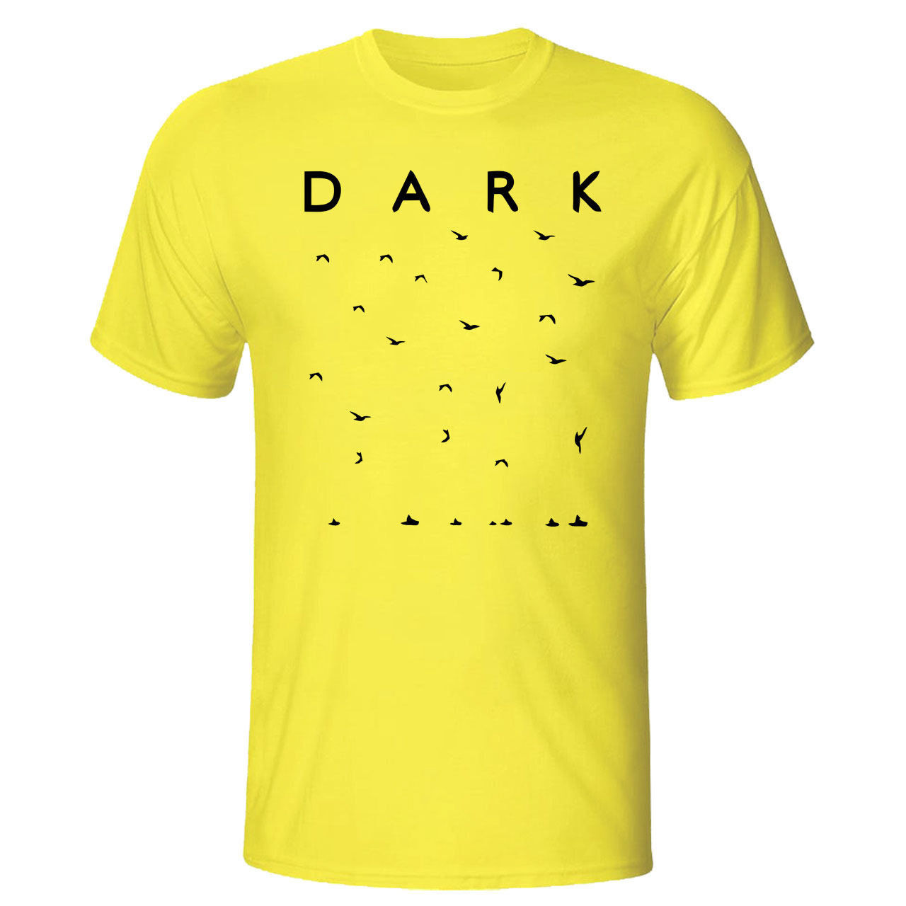 تیشرت مردانه  طرح DARK کد 43205  رنگ زرد