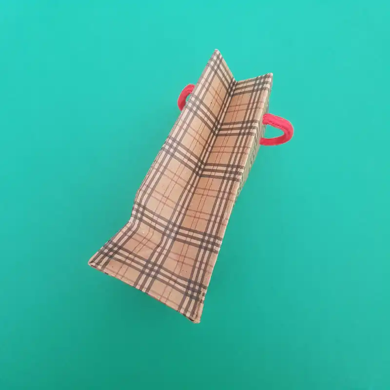 ساک هدیه مدل چهار خونه و لوزی  مجموعه 2 عددی