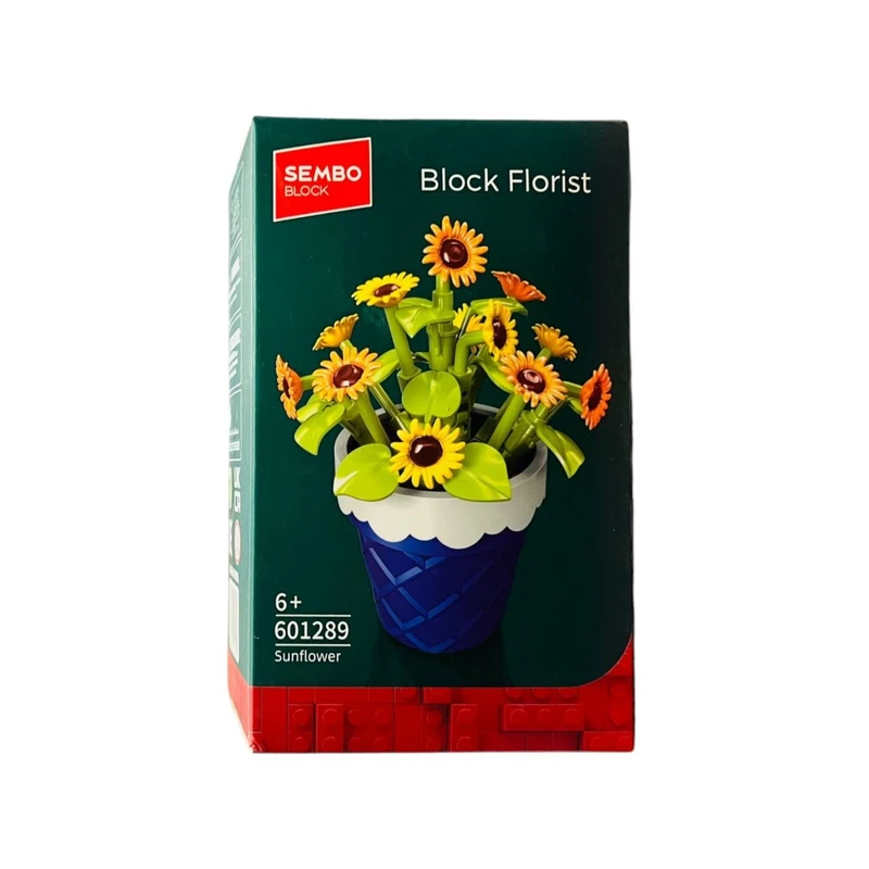 ساختنی 50 تکه سیمبوبلاک مدل گلدان آفتابگردان کد 601289