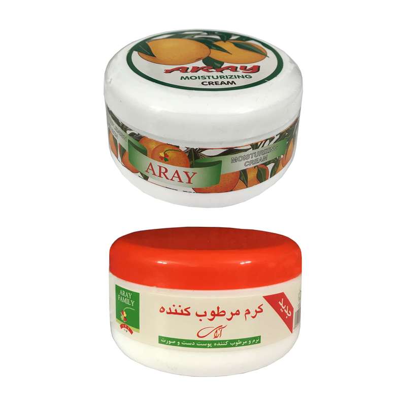 کرم مرطوب کننده آرای مدل پرتقال و خانواده حجم 210 میلی لیتر مجموعه 2 عددی