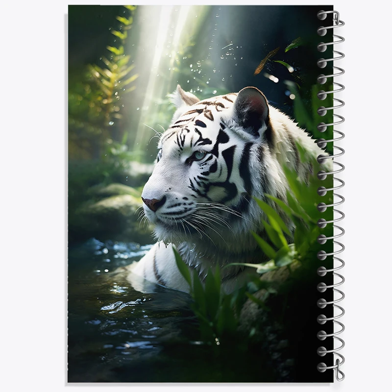 دفتر لیست خرید 50 برگ خندالو طرح ببر سفید کد F5890