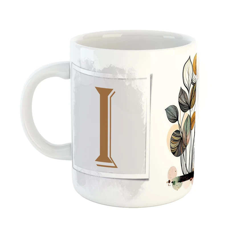 ماگ پاد افرین مدل فانتزی طرح حرف I کد 3