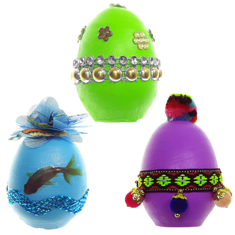 تخم مرغ تزیینی مدل Y2304 بسته 3 عددی