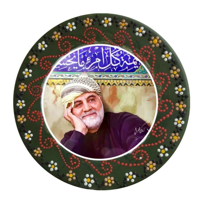 بشقاب دیوار کوب سفالی کد5