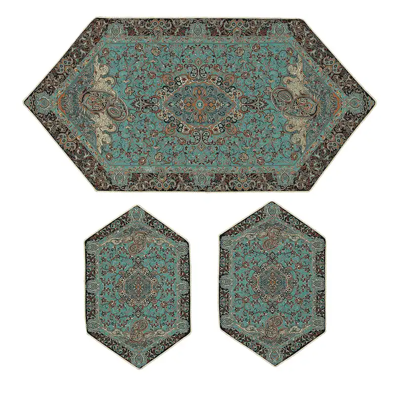 ست 5 تکه رومیزی ترمه کد FIRZE5.5