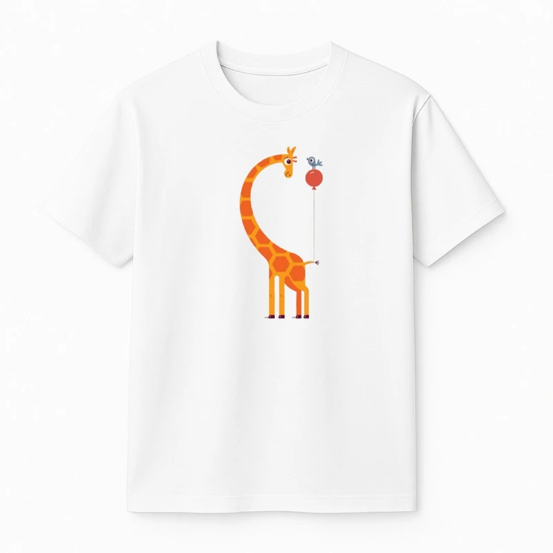 تی‌شرت آستین کوتاه پسرانه مدل زرافه کد v5 