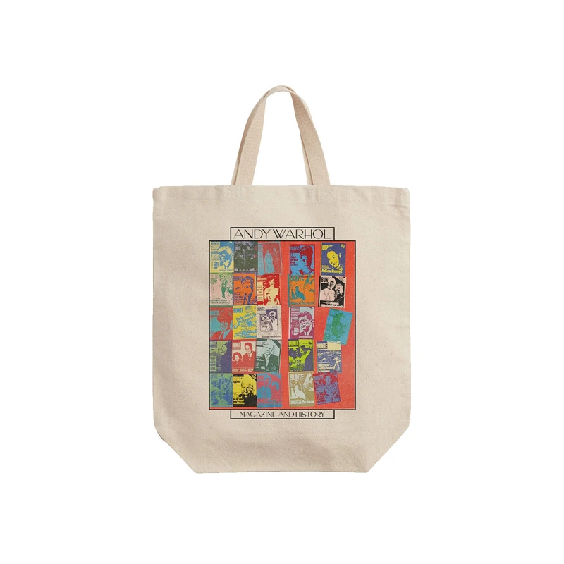 ساک خرید ترمه طراحان ایده مدل مجله و تاریخ از وارهول کد art0847 - S