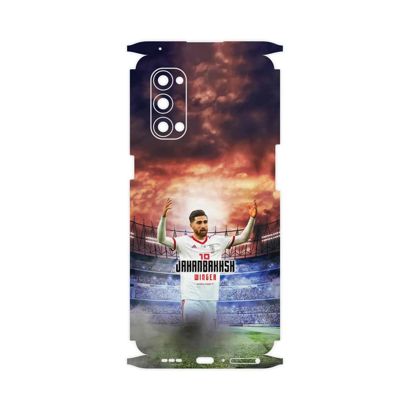 برچسب پوششی ماهوت مدل Alireza Jahanbakhsh-FullSkin مناسب برای گوشی موبایل اپو Reno4 Pro 5G