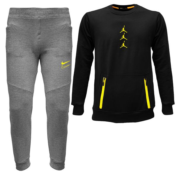 ست سویشرت و شلوار مردانه مدل 04009136 رنگ مشکی