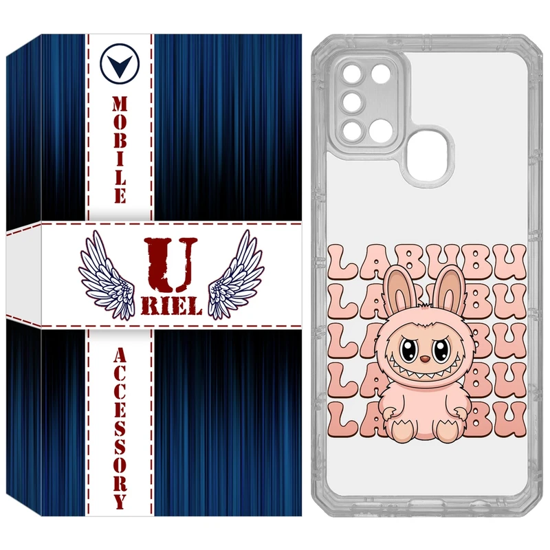 کاور یوریل مدل Clear کد 133 طرح لبوبو Labubu مناسب برای گوشی موبایل سامسونگ Galaxy A21S