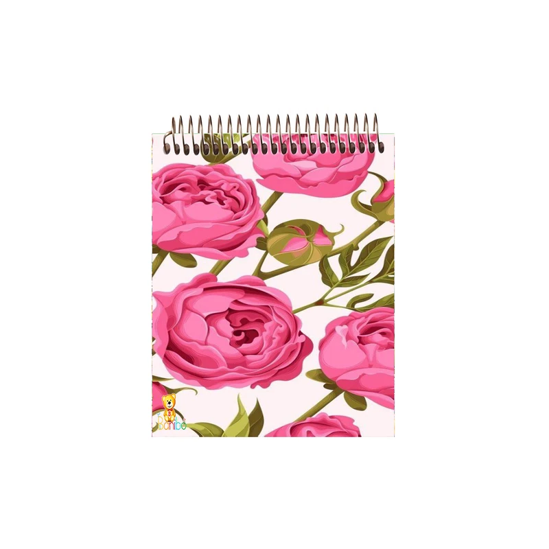 دفتر نقاشی 50 برگ بانیبو مدل   گل کد 284