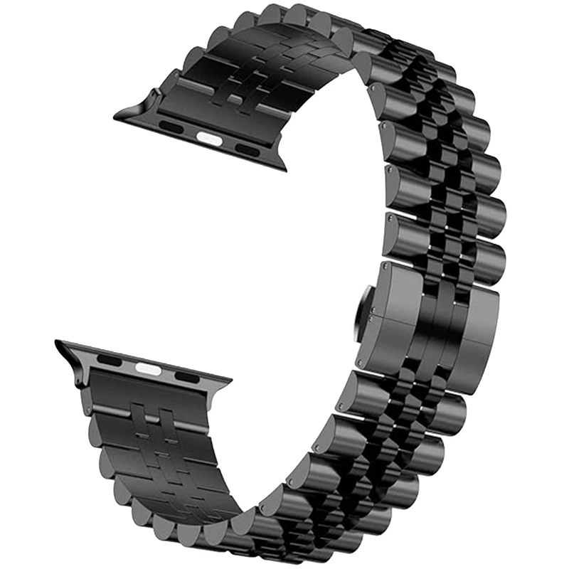 بند گوف مدل Stainless 5Bead مناسب برای اپل واچ Ultra 49mm
