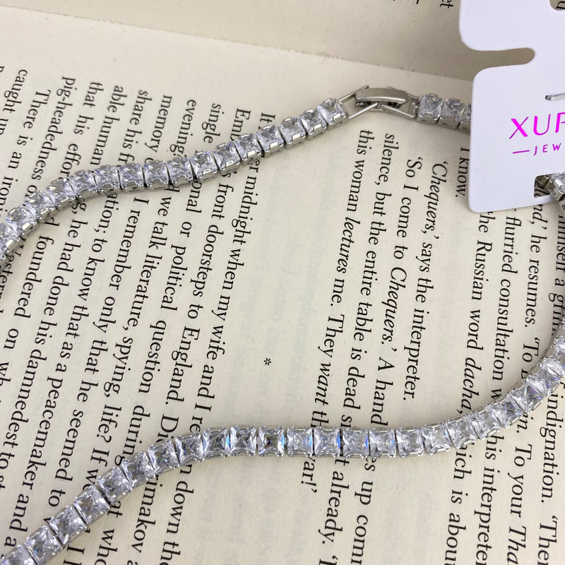 گردنبند زنانه ژوپینگ مدل تنیسی کد N4150 گردنبند زنانه ژوپینگ مدل تنیسی کد N4150