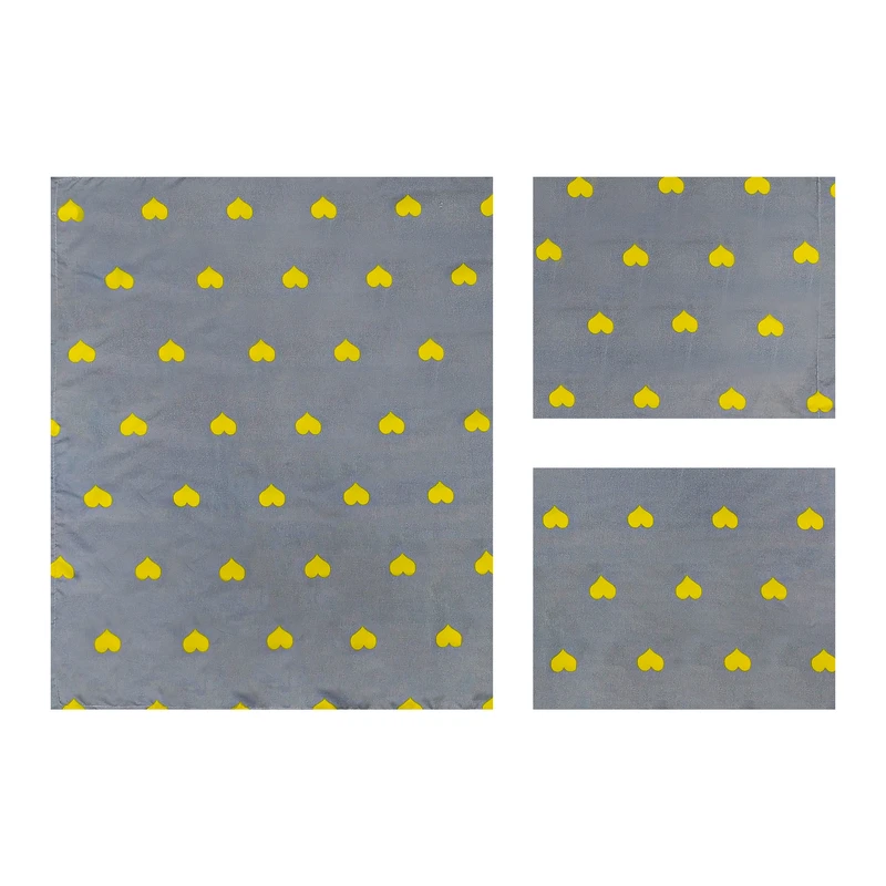 سرویس ملحفه آدنو مدل Love کد CH42 دو نفره 3 تکه