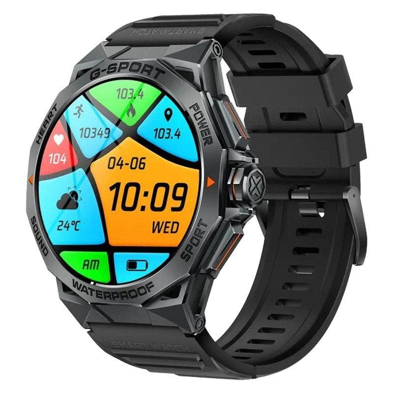 ساعت هوشمند مدل K62 Amoled دارای قابلیت های صفحه نمایش رنگی، صفحه نمایش لمسی، کنترل موسیقی،کنترل سطح اکسیژن خون، قابلیت مکالمه از طریق بلوتوث، پشتیبانی از زبان فارسی،با بند سیلیکون