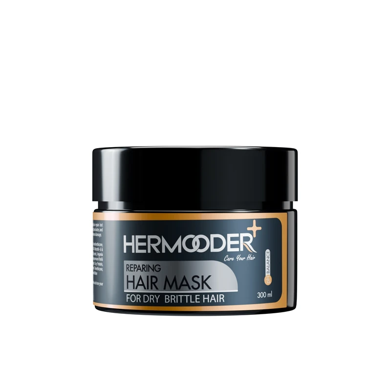 عکس شماره 2 : ماسک مو هرمودر مدل کاسه ای مناسب برای مو خشک و آسیب دیده حجم 300 میلی لیتر