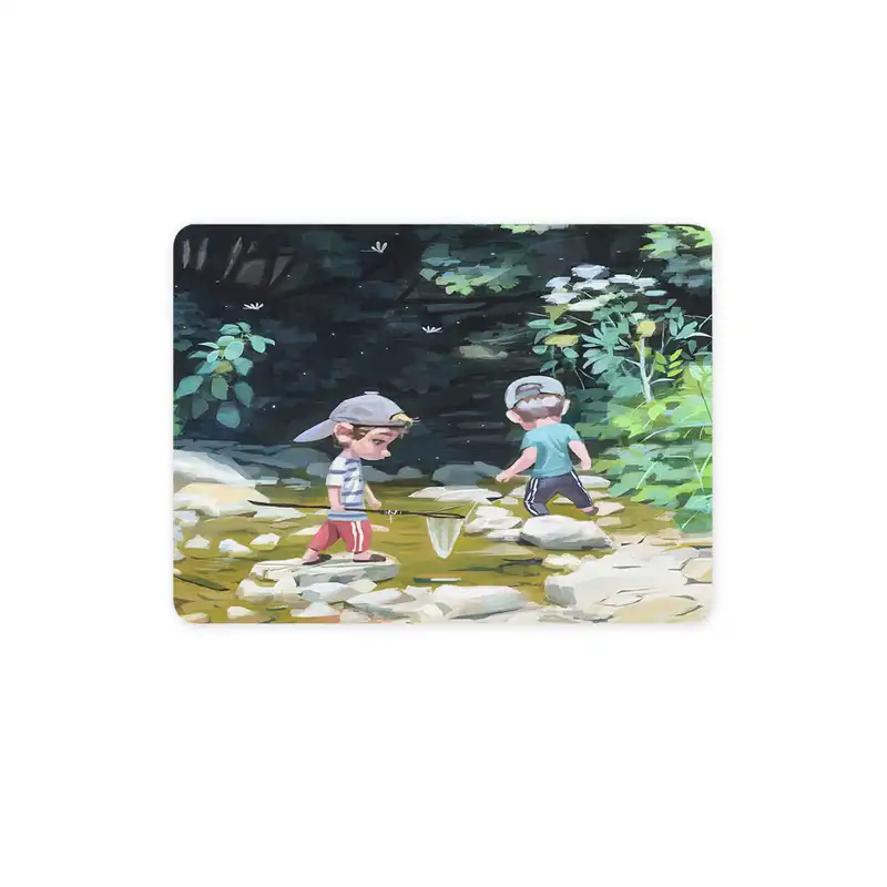 ماوس پد ترمه طراحان ایده مدل پسران ماهیگیر کد rai010