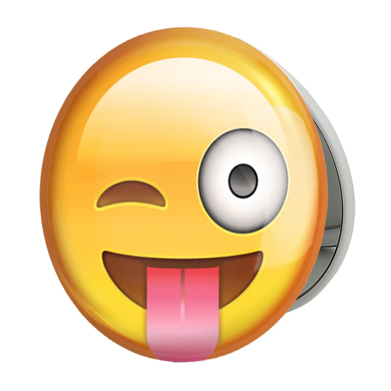 آینه جیبی خندالو طرح ایموجی Emoji مدل تاشو کد 1294 